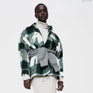 ZARA | Oversized Wool Blend Shacket